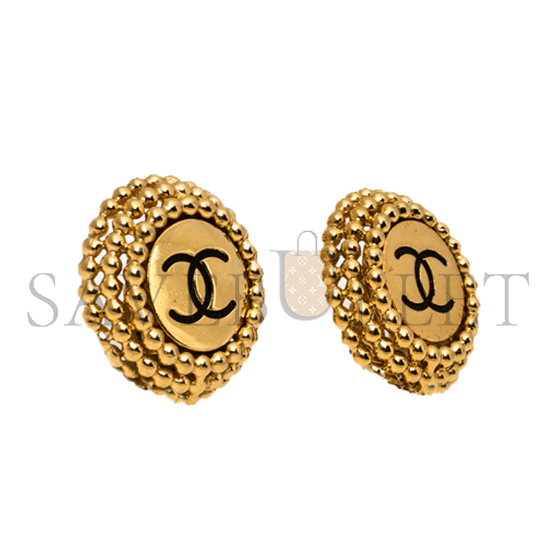 Ch**el cc round earrings